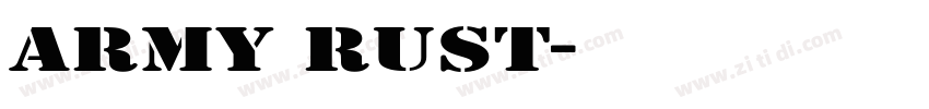 ARMY RUST字体转换